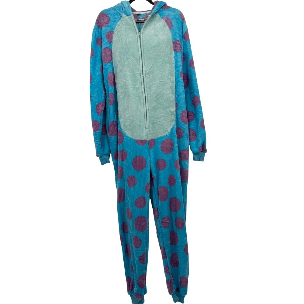 Dressber Sulley Monsters Inc Plush Onesie Costume Oversized Loungewear Large